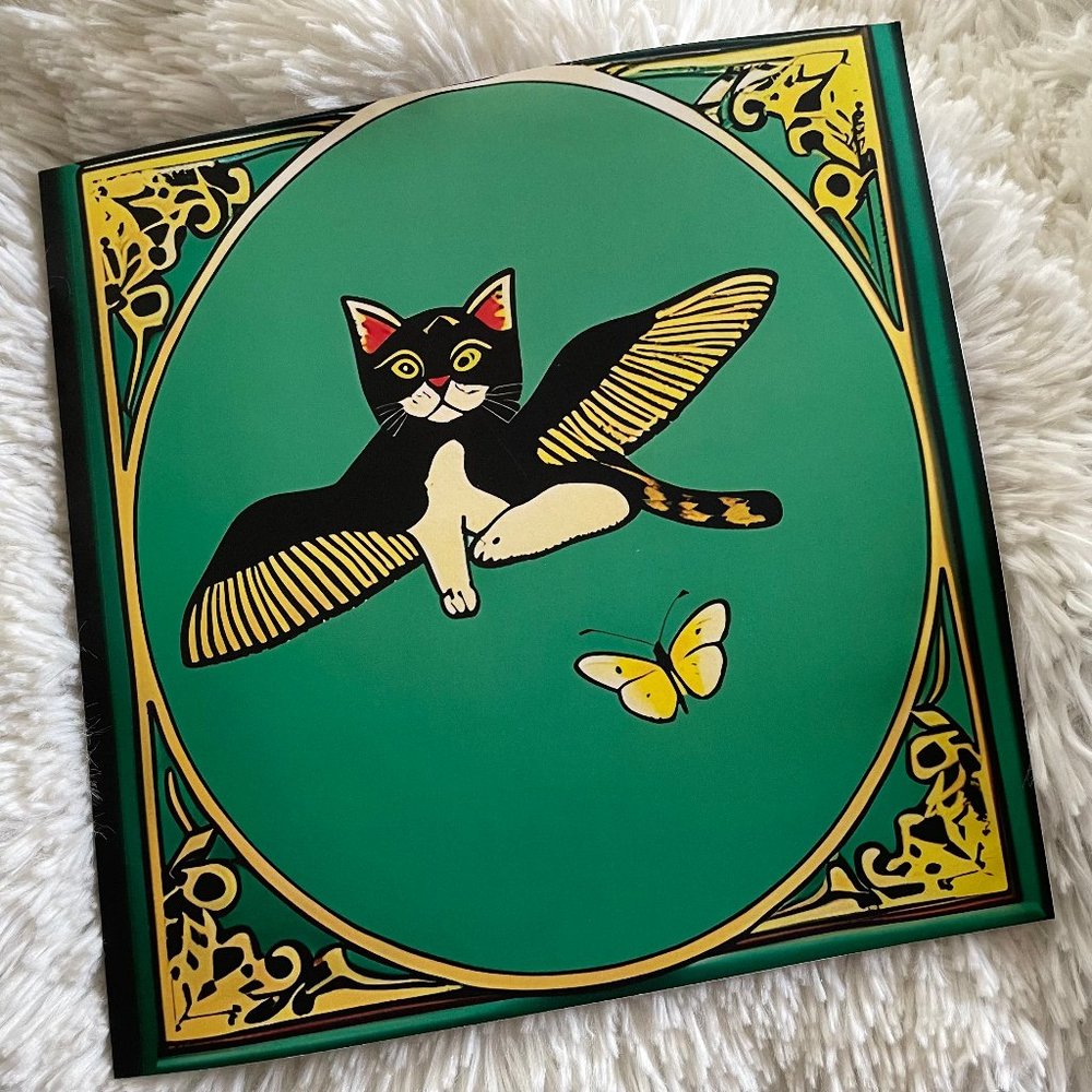 New! Kitty Cat Themed Notebook with AI Cover and Interior Pictures